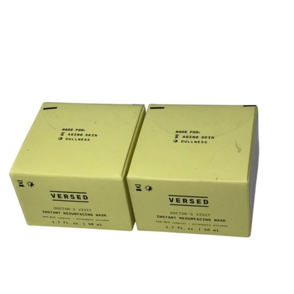Versed Doctors Visit Instant Resurfacing Mask 1.7oz AHA‎ BHA Enzyme Lot of 2
